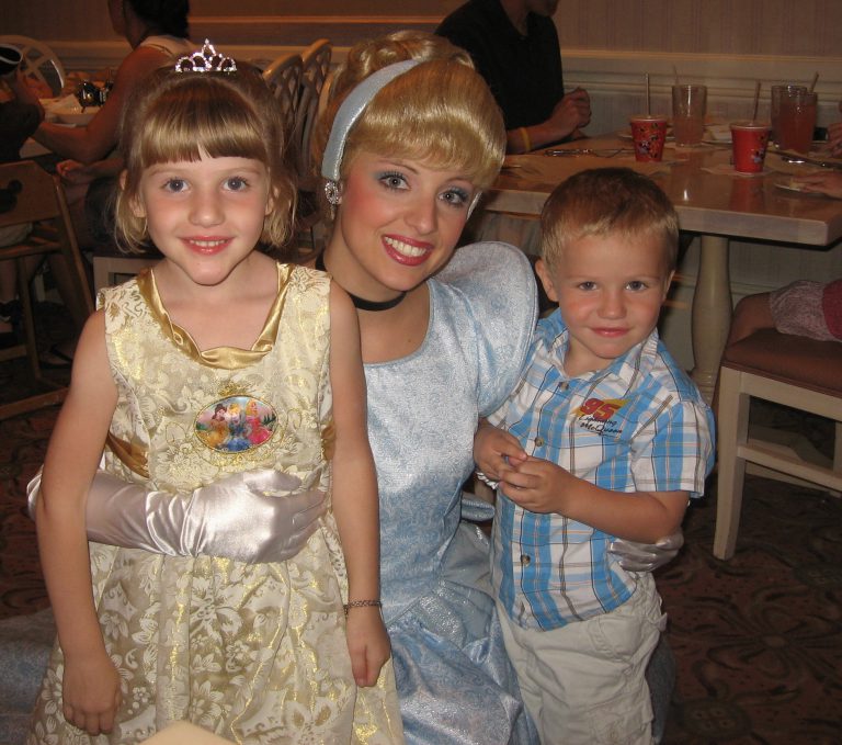 Ashley and Ethan with Cinderella 2009