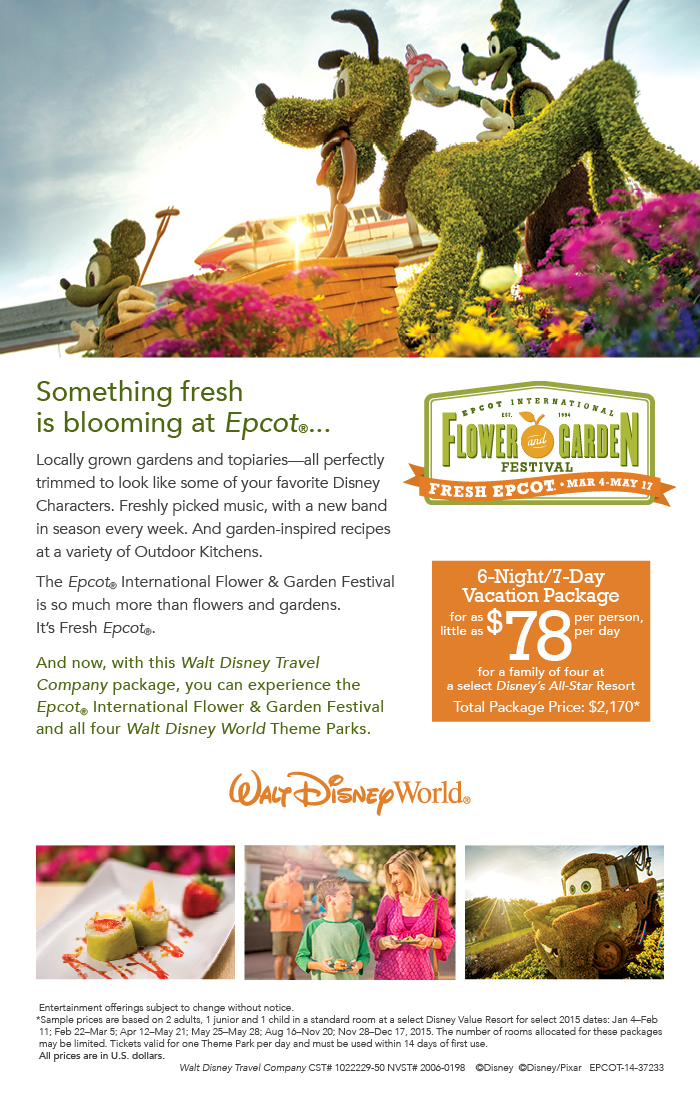 Epcot's Flower and Garden Festival 2015