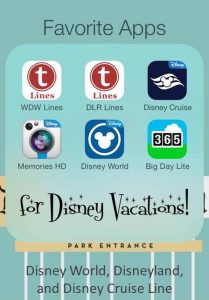 favorite apps for Disney Vacations