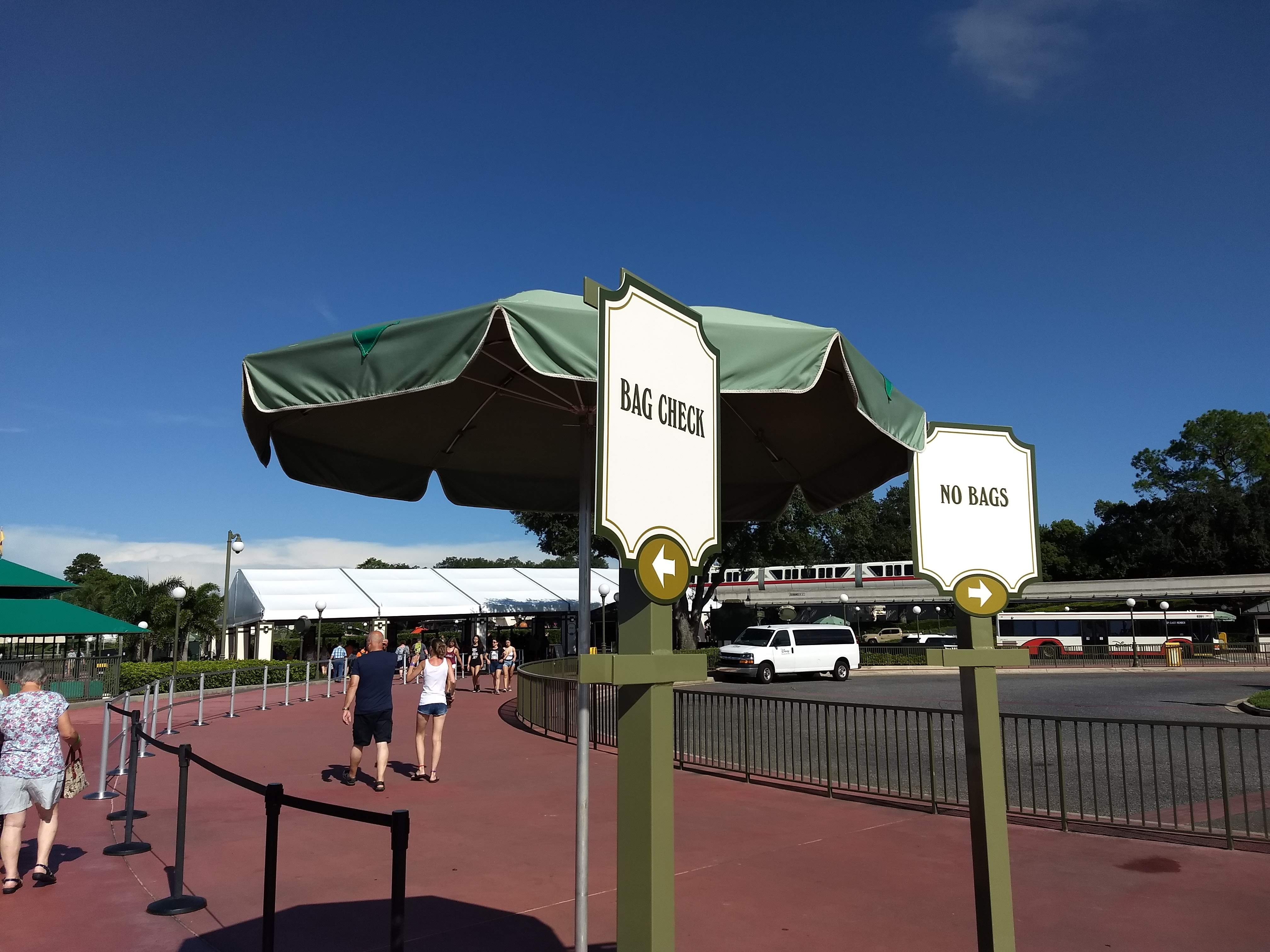 Disney Bag Check Line