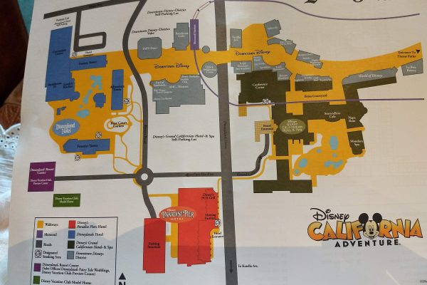 Onsite Disneyland Hotel Map