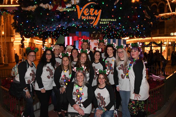 Team at Mickey's Christmas Party