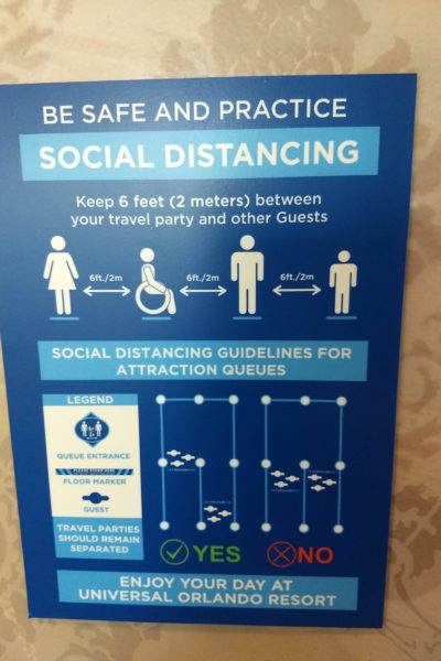 Parks Attractions Social Distance Reminder