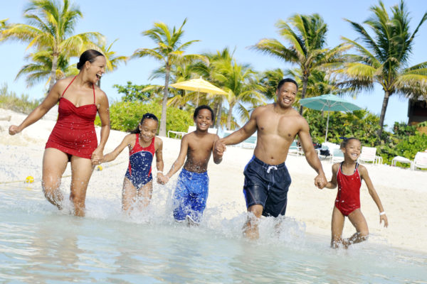 Enjoying Beach During Cruise Vacation