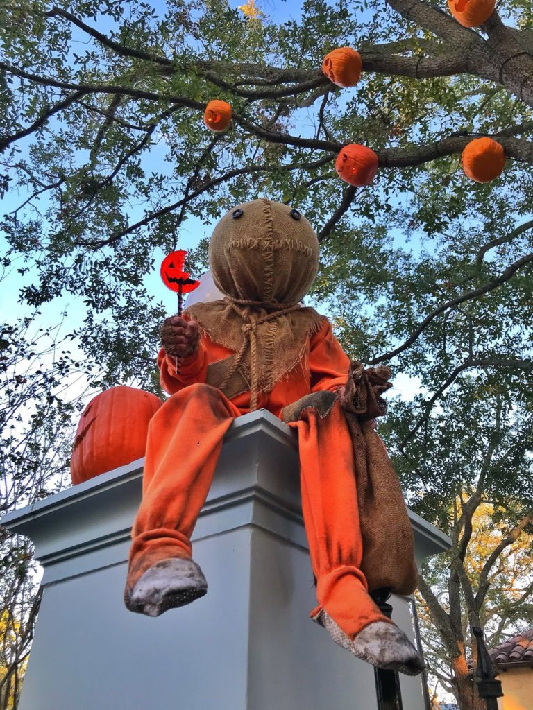 Pumpkin man at Halloween Horror Nights