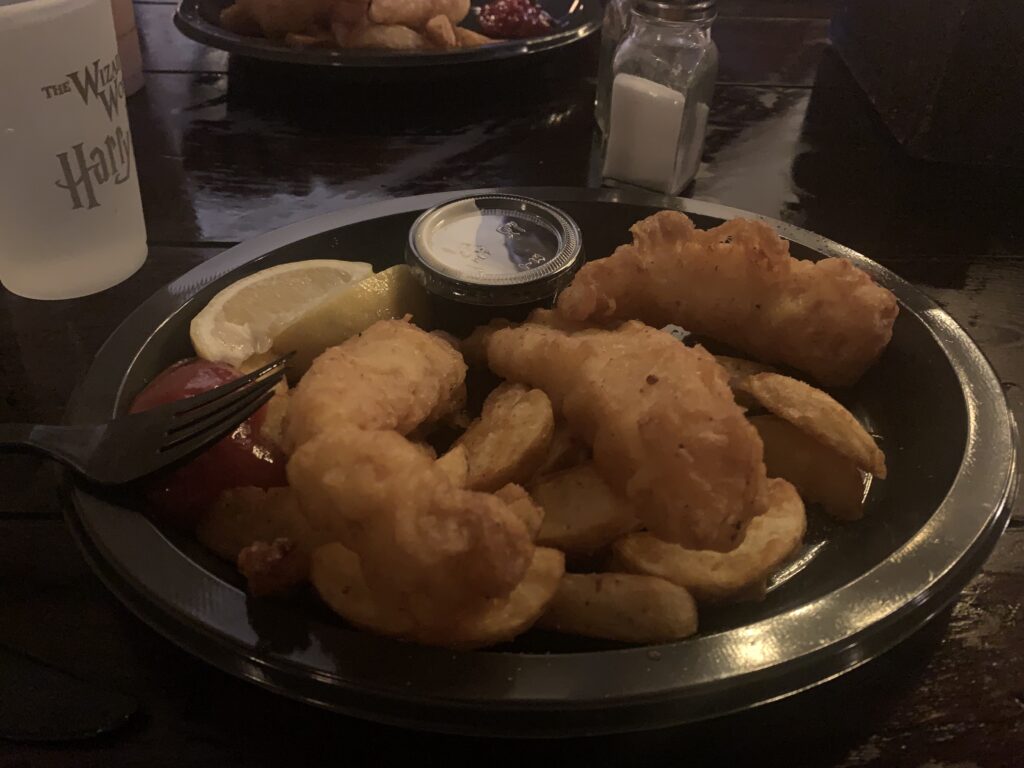 Three Broomsticks Fish and Chips Platter is one of Universal Orlando Quick Service Recommendations