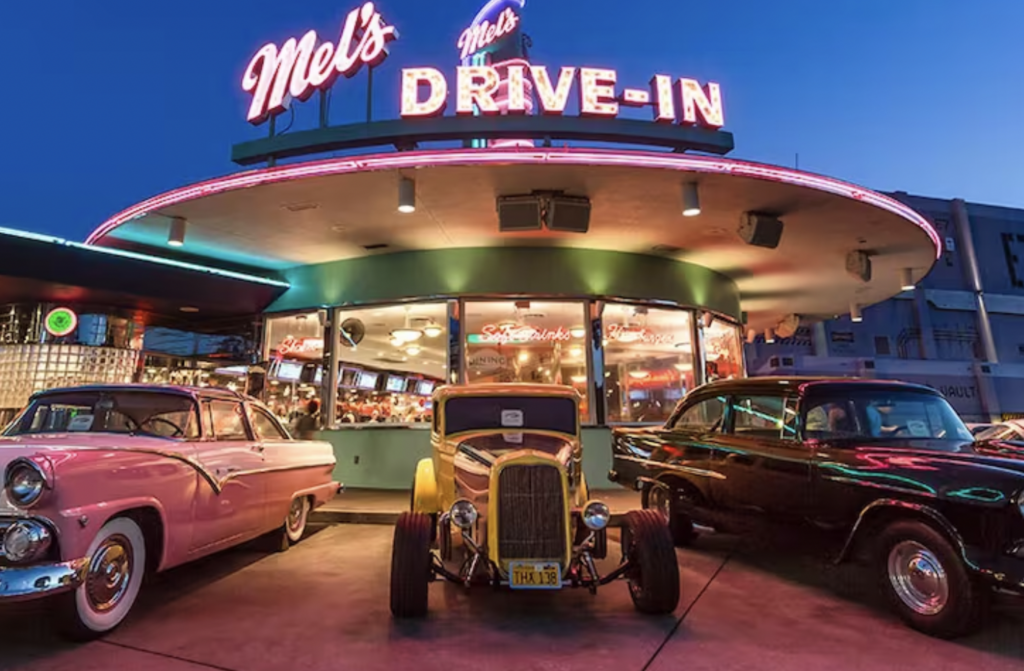 Mel's Drive in at night