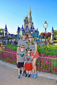 Emily Graf with family at Disney