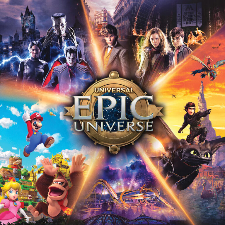 Epic Universe with Key IP Art