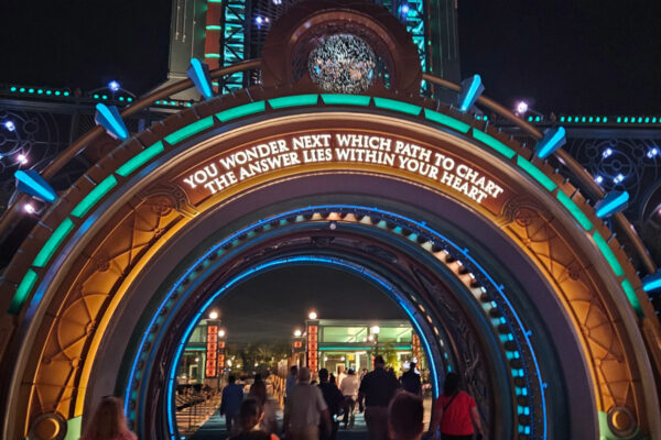 Epic Universe Portal at Night
