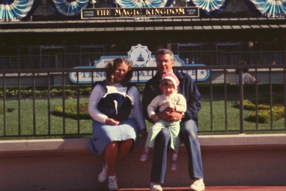 Me and my parents at Magic Kingdom in 1982